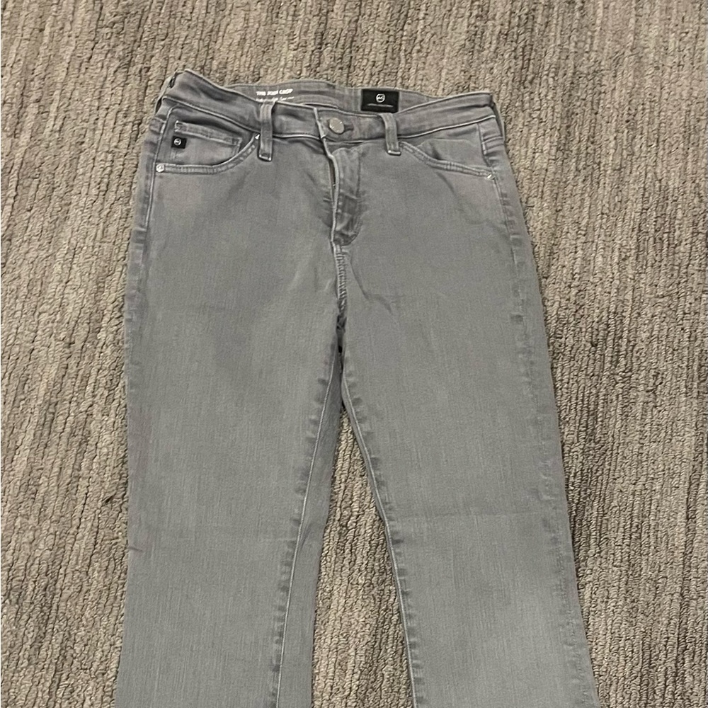 AG Jodi Hi Rise Slim Crop Flare jeans gray - Picture 6 of 12